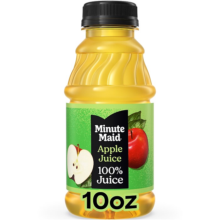 Minute Maid 100% Apple Juice, 10 oz., 24 Bottles/Carton