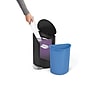 simplehuman Semi-Round Mini Steel Step Trash Can, 1.6 Gallon, Matte Black (CW2109)~#|#~54FC71C7-AF05-48B3-AA02CB8635659ADF_sc7
