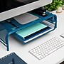 Mind Reader Monitor Stand with Paper Tray, Metal, Turquoise (MESHMONSTA-TUR)~#|#~54FD1387-0A50-448F-8856938E3D51EF2F_sc7