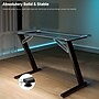 Eureka Colonel Z1-S 45" Computer Gaming Desk, Black (GD0075-BK)~#|#~54FFD268-68C1-4E86-8EB99BBB9E814EE9_sc7