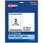 Avery Laser/Inkjet Multipurpose Rectangle Labels, 5" x 6", White, 50 Labels/Pack (94257)~#|#~55002ADC-94CE-47D3-AD9CF792DF379A10_sc7