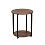 Household Essentials Jamestown 20.3"Dia Round Side End Table, Ashwood/Black (8080-1)~#|#~550620C8-D620-414F-A2CCF05249F586BF_sc7