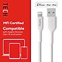 Staples TECH Lightning to USB-A Charging Cable, 3.3 ft., White (ST62329)~#|#~550A7F64-8A67-4CB6-AEC125BFA5518605_sc7