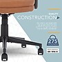 Click365 Classic Ergonomic Bonded Leather Swivel Executive Chair, Cognac (CCHR10022A)~#|#~550DF428-10FC-4CC9-B623A70666E13683_sc7