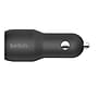 Belkin BOOST CHARGE Dual USB-A Car Charger, 24 W, Black (CCB001BTBK)~#|#~D5C9EE0D-BB90-4B82-99724A0C1AC69C20_sc7