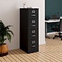 Staples Commercial 4-Drawer Vertical File Cabinet, Locking, Letter, Black, 22"D (22337D)~#|#~550F384D-0876-4267-959158A2C7C794F9_sc7