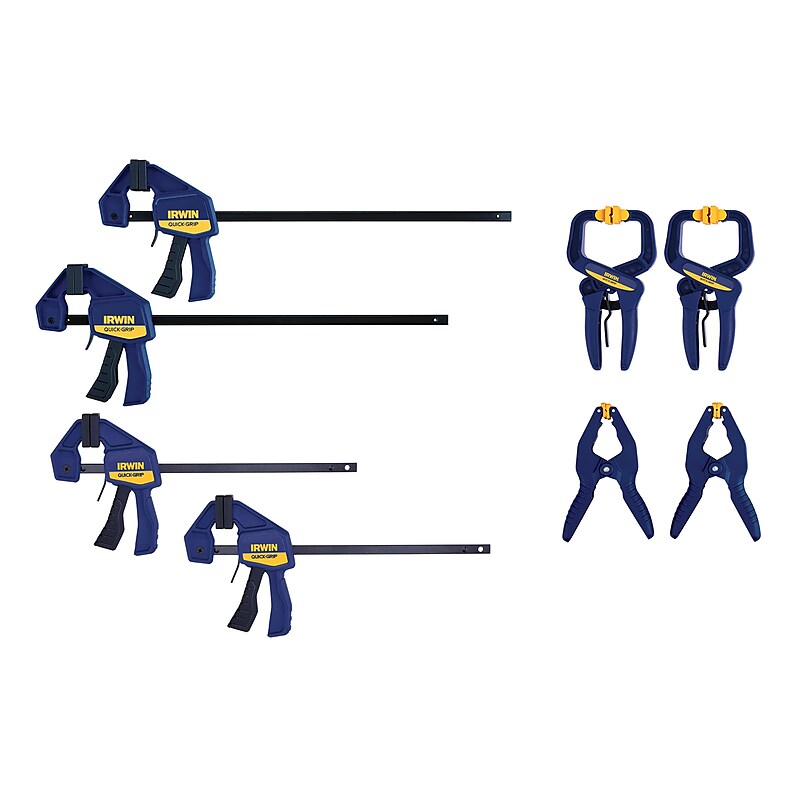 IRWIN Quick-Grip Clamp Set, 8 Pieces (IRHT83220) image 1