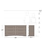 Prepac 29" Monterey 6 Drawer Dresser, White (WDC-6330-K)~#|#~55125D95-48C9-4654-96E0943CECB5C01B_sc7