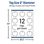 Avery 2" Diameter  Blank Price & Merchandise Tags, White, 300/Carton (95290-GWT25)~#|#~5515170D-1B3E-4BA4-B745649DFD9DF128_sc7