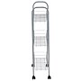 Household Essentials 3-Shelf Slim Storage Cart, Satin Silver (HH7011)~#|#~5517923D-80EF-4A60-884C44B2FF2423C1_sc7