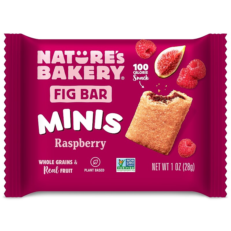 Nature's Bakery Minis Raspberry Whole Wheat Fig Bar, 1 oz., 150/Carton (BFB63026) image 1