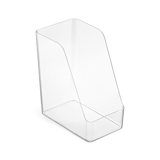 TRU RED™ Plastic Magazine File, Clear (TR62287) Staples