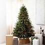 Nearly Natural 7-ft Pre-Lit Artificial Edmonton Fir Light Show Memory Shape Christmas Tree (T4786)~#|#~551F186F-014A-43FE-AC7F9304C47F31EA_sc7