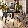 Flash Furniture Lila 28'' Round Table with 2 Rattan Stack Chairs, Gray (TLH087RD037GY2)~#|#~551F8162-AA31-485B-B636EBD3AC1FBBEB_sc7