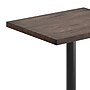 Flash Furniture Bennett Wooden Commercial Indoor Table, 30" x 24", Dark Brown Top/Black Base (GSF2430DBTR18)~#|#~551FE67D-3F16-4621-9875B58A33FEDC6E_sc7