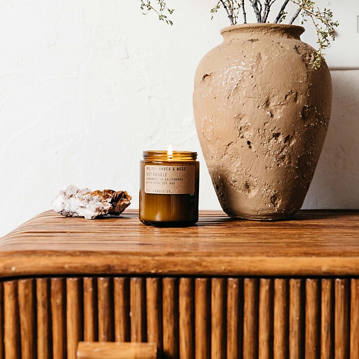 P.F. Candle Co. Amber & Moss Soy Candle, 7.2oz (SC11) | Staples