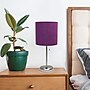 Creekwood Home Oslo 19.5" LED Table Lamp with USB Port, Brushed Steel/Purple Shade (CWT-2012-PR)~#|#~5525503B-E6C5-4A94-A979F20CB43D5587_sc7