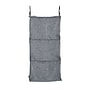 Household Essentials 3‑Shelf Hanging Closet Organizer with Hooks in Poly Linen and PEVA Shelving, Gray (HH7504-1)~#|#~552625BA-229A-4975-9D5E707B858E0CFB_sc7