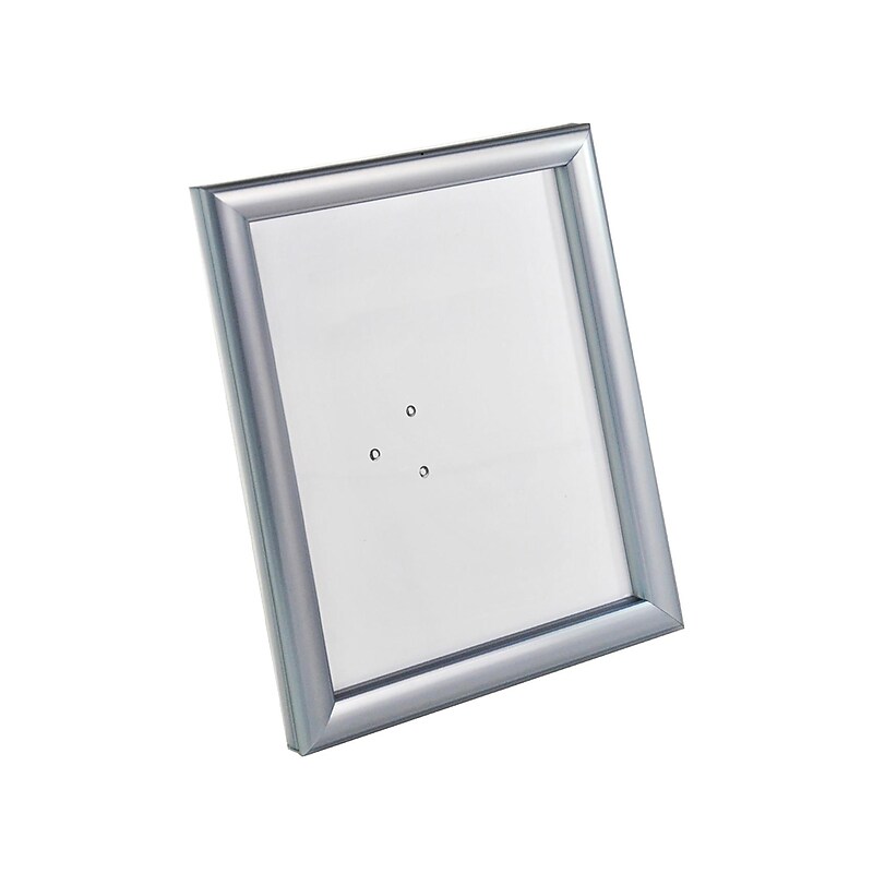 Azar Sign Holder, 8.5" x 11", Silver Plastic (300332-SLV-4PK) image 1
