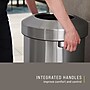 Rubbermaid Refine Stainless Steel Indoor Trash Can with Open Lid, 23 Gallon, Silver (2147584)~#|#~5527556F-5B37-4ED0-BFAF4754DE855177_sc7