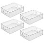 iDESIGN Small Stackable Plastic Storage Bin, Clear, 4/Pack (28090M4)~#|#~55279CCF-8AAA-4022-A6746470B4825D58_sc7