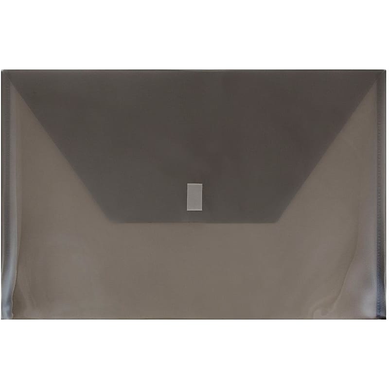 JAM Paper Premium Plastic Document File, Legal, Gray, 3/Pack (219V0SMX3) image 1
