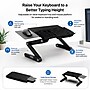 Uncaged Ergonomics WorkEZ Adjustable Keyboard and Mouse Tray, Black (WEKTb)~#|#~55293250-9D7A-4269-AEB12F3982A7C922_sc7