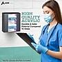 Viva Essentials Double Box Vertical Glove Dispenser, Acrylic, Black, 2/Pack (902-02-BLK-2PK)~#|#~552CC121-7C52-4983-BD31A2A23354C144_sc7