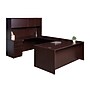 Boss Office Products 71" U-Shaped Desk with File Pedestal and Hutch, Mahogany (GROUPA5-M)~#|#~5530C0E2-AA6F-432D-BD8AEAA2E26195DF_sc7