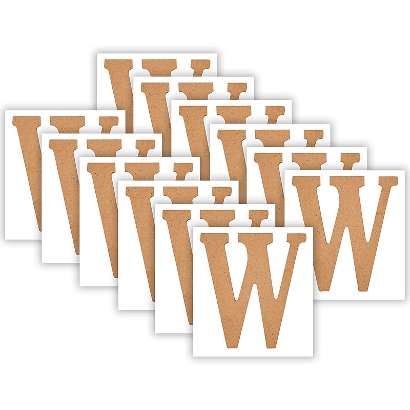 Plaid MDF Letters, 5", Brown Oxide, 12/Pack (PDE63576-12) image 1
