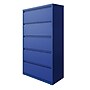 Hirsh HL10000 Series 5-Drawer Lateral File Cabinet, Locking, Letter/Legal, Classic Blue, 36" (24260)~#|#~553515F2-A8CB-48A0-868911DEB83FFE1C_sc7