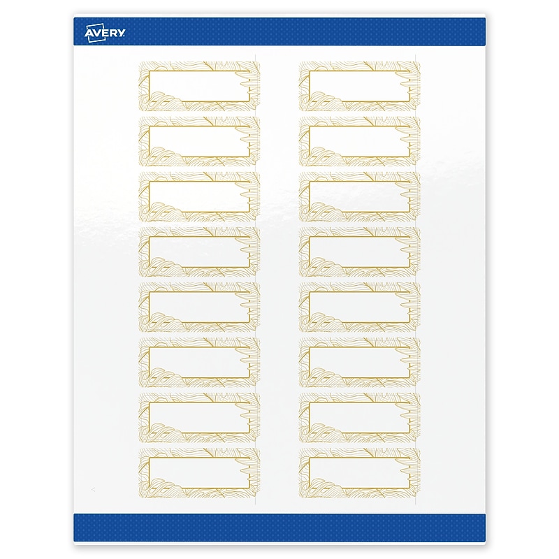 Avery Laser/Inkjet Rectangle Multipurpose Labels, 1" x 2-5/8", White, 160/Pack (S00-EVV) image 1