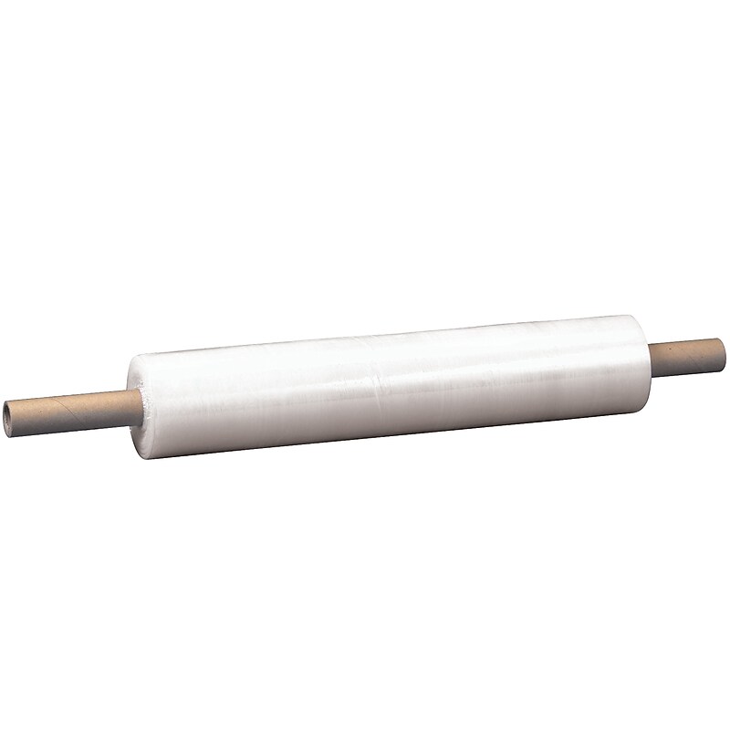 30" x 1000' 80 Gauge Cast Stretch Wrap, Clear, 4/Carton (SF308) image 1