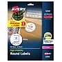 Avery High Visibility Laser Shipping Labels, 2.5"Dia., White, 300/Pack  (5294)~#|#~553B1D32-60FE-4DA1-9ED68F90A55F4124_sc7