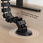 Mount-It! ABS Plastic Cable Organizer System, 50.5", Black (MI-7280)~#|#~5540C746-4EDC-402A-8418C23EB7BBE42C_sc7