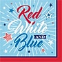 Creative Converting Patriotic Party Paper Plates and Napkins Kit, Serves 16 (DTC8655E2H)~#|#~55436C2F-5B95-4E45-9C22B8708FB0FB27_sc7