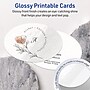Avery Oval Integrated Cards, Glossy White, 10/Pack (19479399101)~#|#~5543A480-90A3-4AF3-97BA2EA9942F8F3D_sc7
