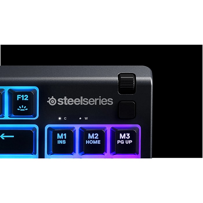 SteelSeries Apex 3 TKL Gaming Keyboard with RGB Lighting, Black