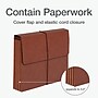 Pendaflex 30% Recycled Standard Expanding Wallet with Elastic Closure, Letter Size, Redrope (1053EL-OX)~#|#~5549FEC5-009D-4067-ABC2B5240B6A43CC_sc7
