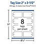 Avery 2" x 3-1/2"  Blank Price & Merchandise Tags, White, 200/Carton (95321-GWT25)~#|#~554CCF3A-0C89-495F-8C802244B5267268_sc7