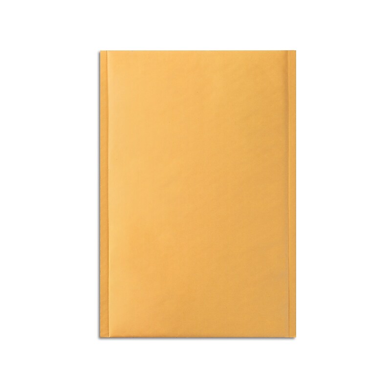 Staples 10.25" x 13.5" Self-Sealing Bubble Mailer, #4, Kraft, 100/Carton (ST56595) image 1