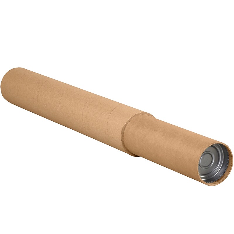 3.25" x 60 - 120" Adjustable Mailing Tube, Brown, 15/Carton (P32512AT) image 1