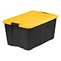Iris 94 Quart Storage Container with Latching Lid, Plastic, Black, 3/Pack (500427)~#|#~55529F2D-FAFB-4BA4-9AD7D668D88DFD81_sc7