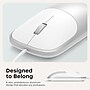 Satechi Slim LX Ambidextrous USB-A/C Mouse, Silver (ST-MULXS)~#|#~55585547-3564-42C0-BDABC7016D05676B_sc7