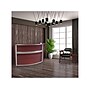 Regency Marque 72"W Curved Reception Desk Workstation, Mahogany (77290MH)~#|#~5559FC87-F880-427C-9CE27929AA4D69D3_sc7