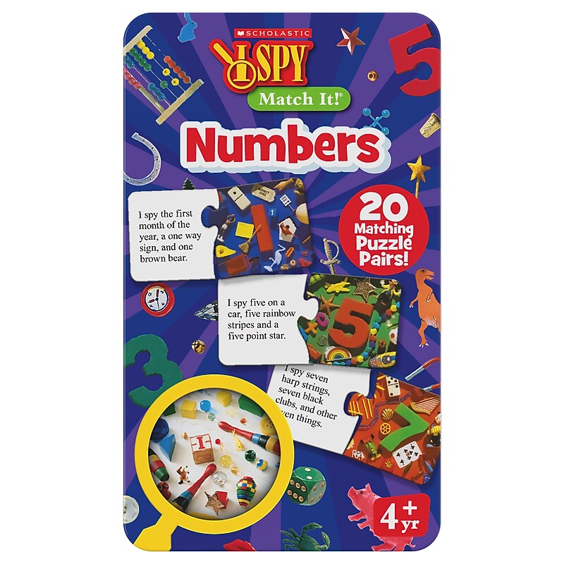 Scholastic 20-Piece I Spy Match It! Numbers (LJI301142) image 1
