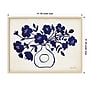 Amanti Art Modern Blue Vase II by Farida Zaman Wood Framed Wall Art Print, 41" x 31" (A42677389283)~#|#~55660A46-79AA-4C3A-A1191CC4DAC81094_sc7