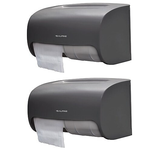 Alpine Industries Side-by-Side Double Roll Toilet Tissue Dispenser