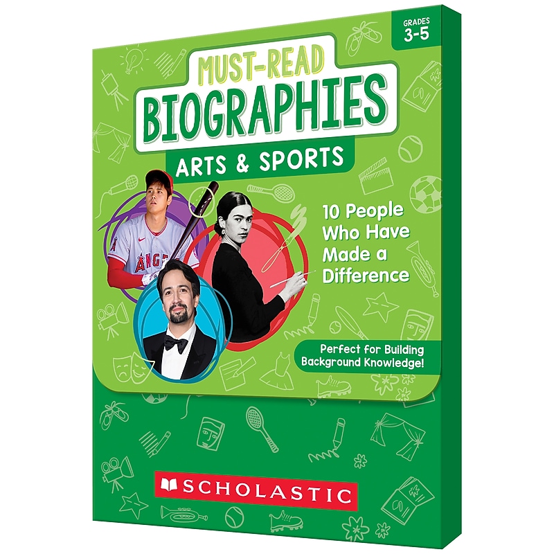 Scholastic Teaching Solutions Must Read Biographies Arts & Sports Boxed Set, 62/Set image 1
