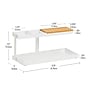 Mind Reader Metal Desk Organizer, White (CATCHTRAY-WHT)~#|#~556E414F-EBC0-452A-B36E406B6E429F96_sc7